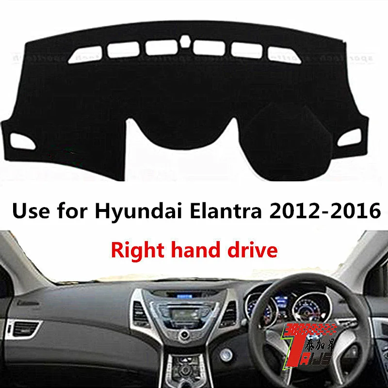 

TAIJS Factory Fashion New Design Polyester Fibre Car Dashboard Cover For Hyundai Elantra 2012-2016 Right hand drive