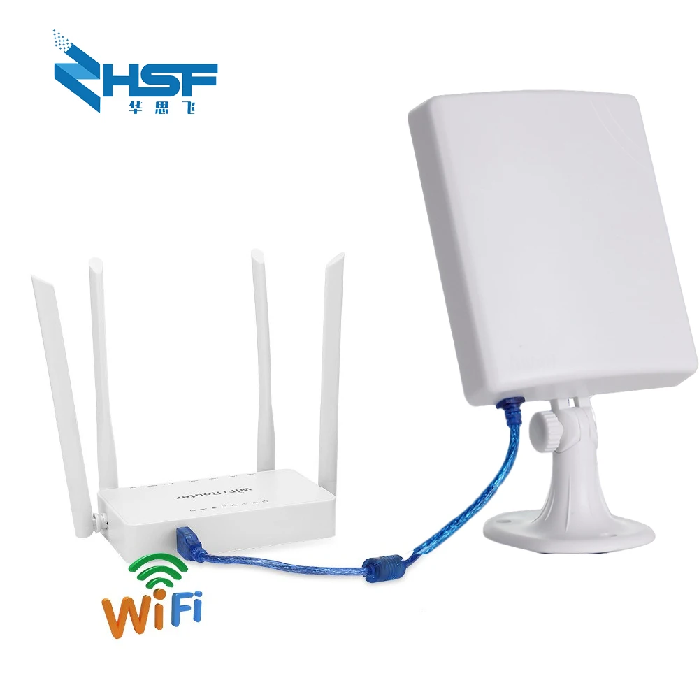 High power wireless Openwrt Wireless router with 4pcs 5dbi antenna,high power wireless Adapter with 14dbi antenna&5M USB cable