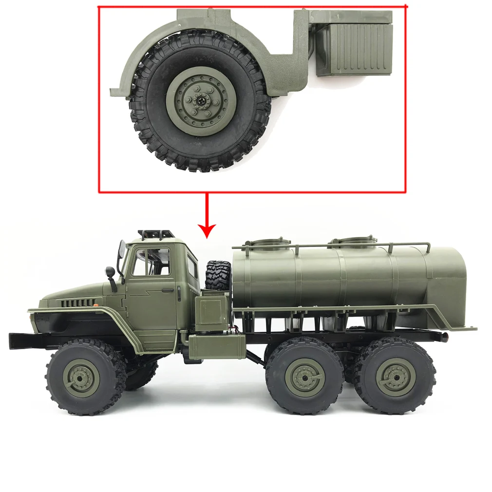 Oil Tank WPL Remote Control Army Green Spare Tire Deco For 1:16 WPL B24 B16 B36 Military Truck RC Car Replacement Accessories