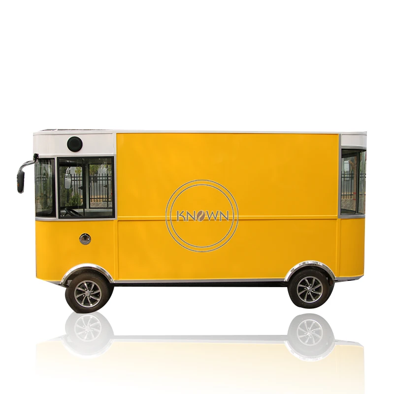 جديد وصول الكهربائية في الهواء الطلق عربة الآيس كريم المحمولة شاحنة وجبات سريعة ل هوت دوج القهوة شاي فقاعات عربة تقديم مأكولات شحن مجاني