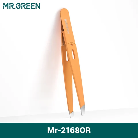 Пинцет для бровей MR.GREEN из нержавеющей стали — фото товара