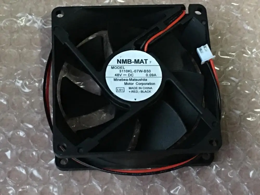 

NMB-MAT 3110KL-07W-B50 L01 DC 48V 0.09A 80x80x25mm 2-wire Server Cooling Fan