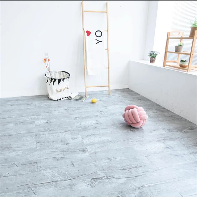 wellyu Self-adhesive floor stickers pvc waterproof thick wear-resistant commercial plastic leather floor tile stickers