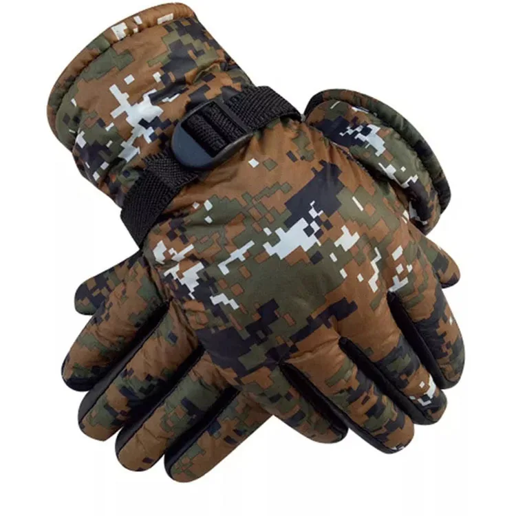 Cycling Gloves Winter Thickened Camouflage Gloves Customization with Wool Warm Cycling Rain Protection Ciclismo Motor Outdoor