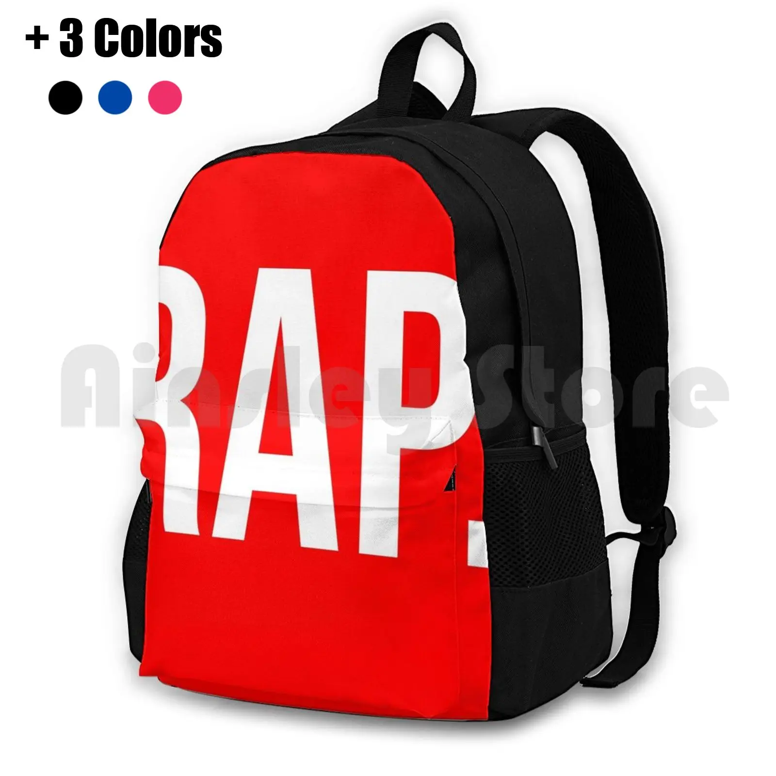 Rap Outdoor Hiking Backpack Waterproof Camping Travel Rap Rapper Hip Hop Old School Legends Music Band Cool Speaker 90s