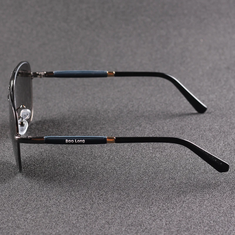 Vazrobe Aviation Sunglasses Men Glass Sun Glasses for Man Natural Crystal Stone Lens Anti Scratch Brown UV400