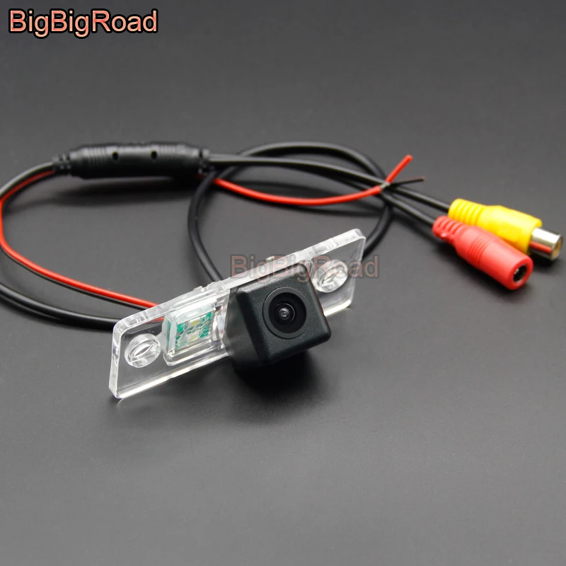 BigBigRoad For Skoda Yeti Fabia 6Y 5J MG MK1 MK2 1999 -2013 2014 2015 Vehicle Wireless Rear View Reversing Camera HD Color Image