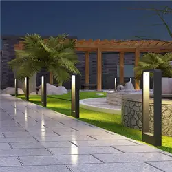 1Pcs IP68 Waterproof LED Lawn Lamp 12W COB LED Exterior Bollard Light AC220V DC12V Outdoor Floor Garden Courtyard Road Lighting