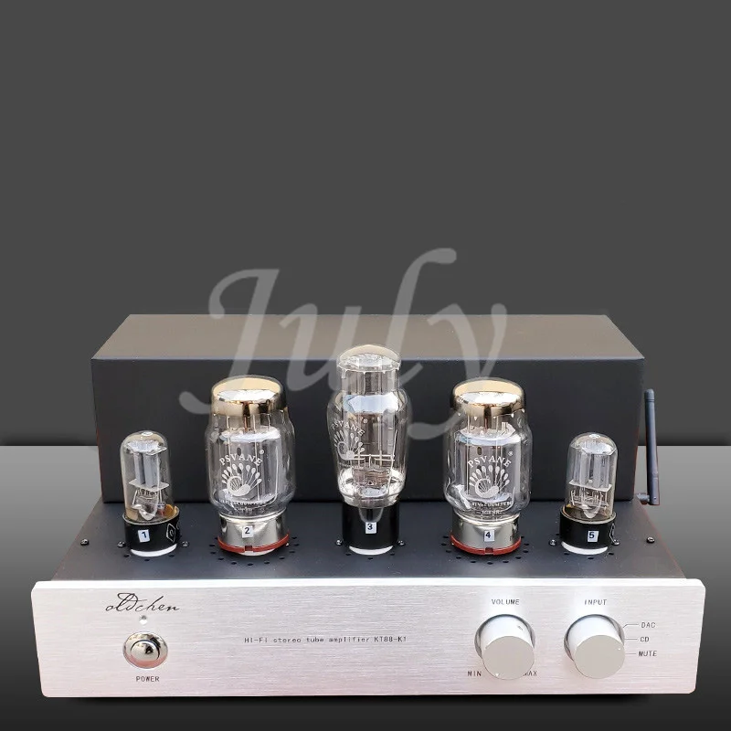 Lao Chen's hand-held scaffolding KT88-K1 tube single-end KT88 tube amplifier, frequency response: 20Hz--25KHz