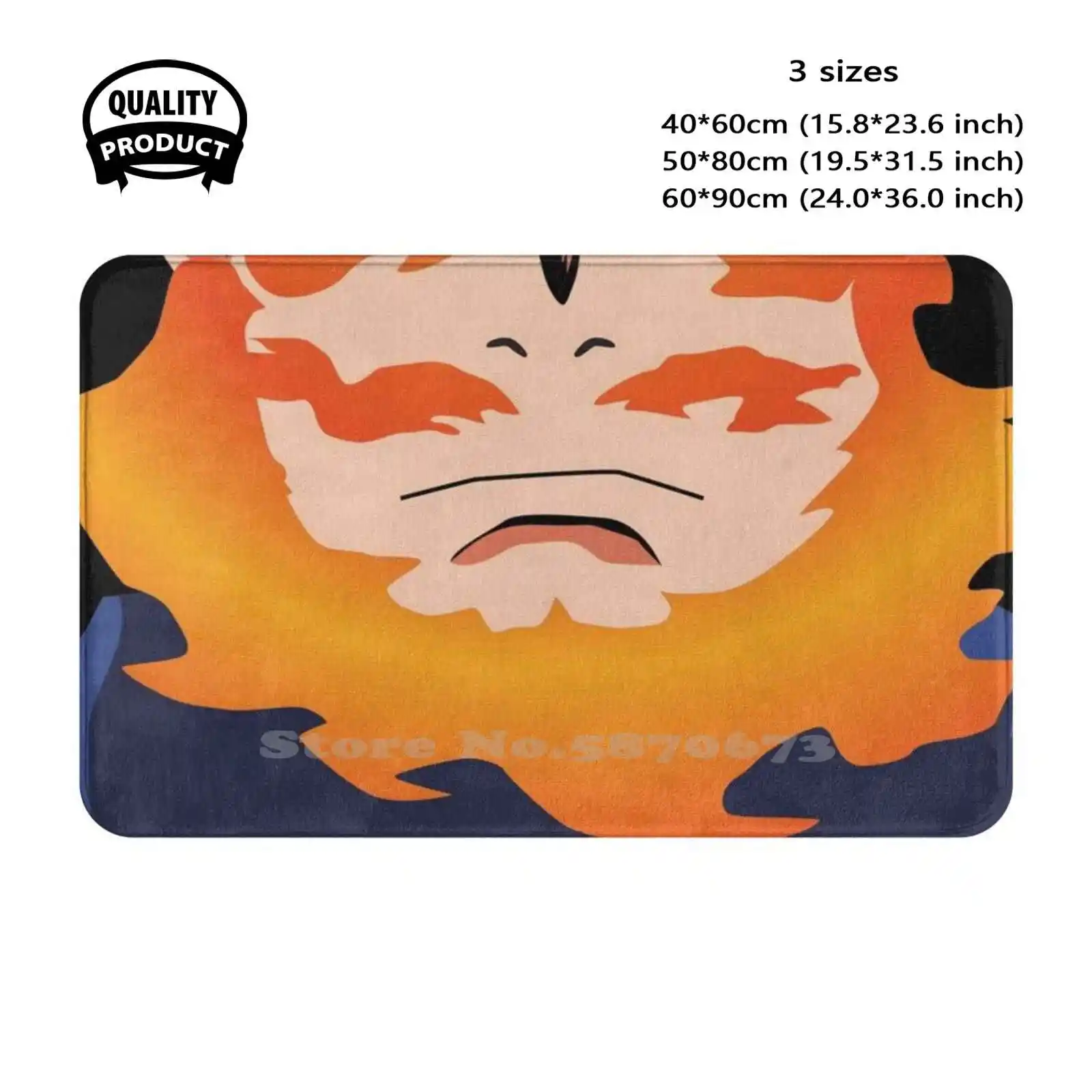 Endeavor Soft Cushion Home Carpet Door Mat Car Rug Endeavor All Might One For All Boku No Hero Academia Shoto Todoroki Japanese