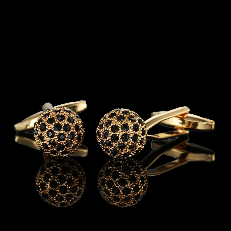 Summer new high quality brass plated 18K Gold luxury gold Cufflinks classic style fashion men\'s French shirt cufflink man gift