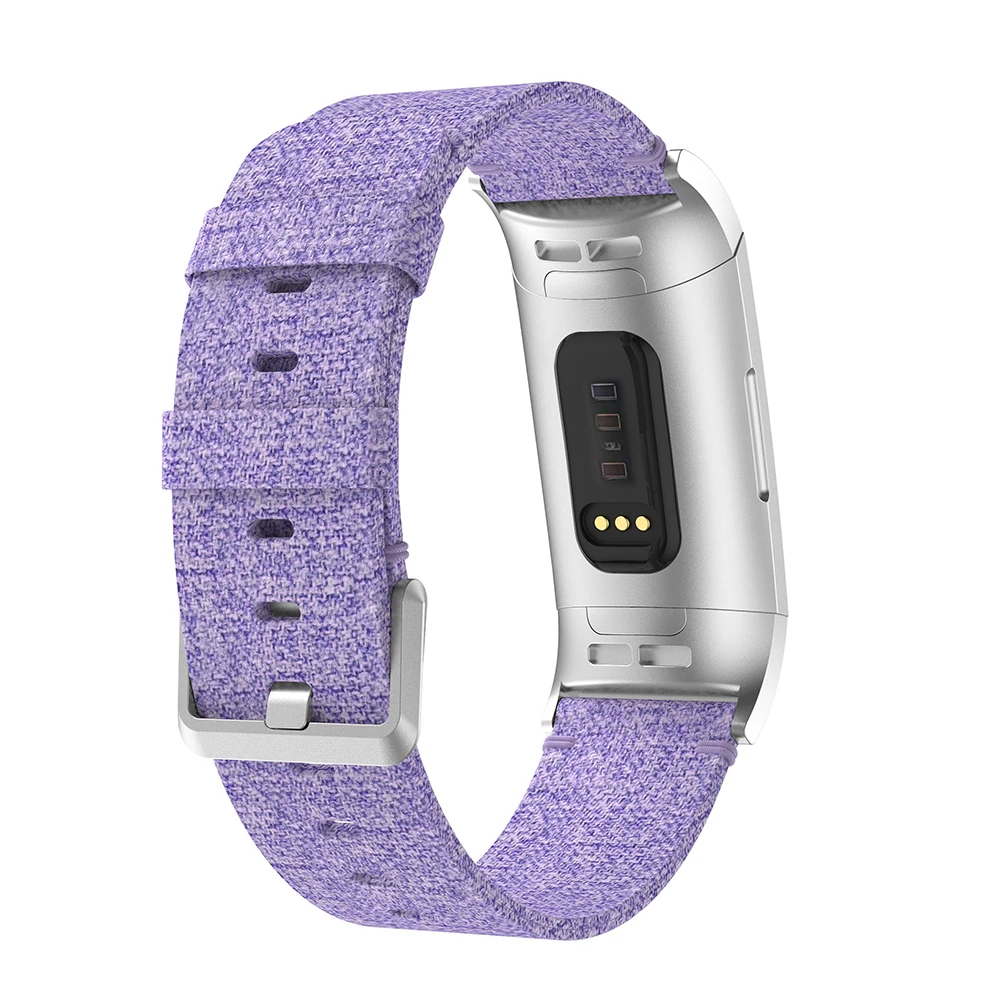 YAYUUผ้าใบทอสำหรับFitbit Charge 4 / Charge 3 / Charge 3 SE Band Soft Breathableผ้าสายรัดข้อมือ
