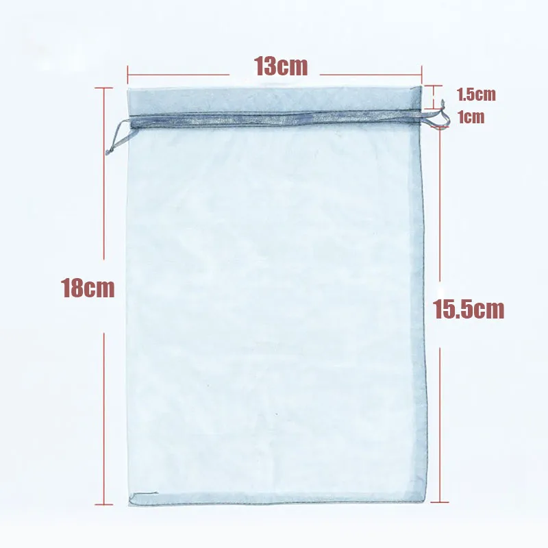 100pcs 22 Colors 7x9 9x12cm 10x15 13x18cm Organza Bags Jewelry Packaging Bags Wedding Party Jewelry Packaging Display & Pouches