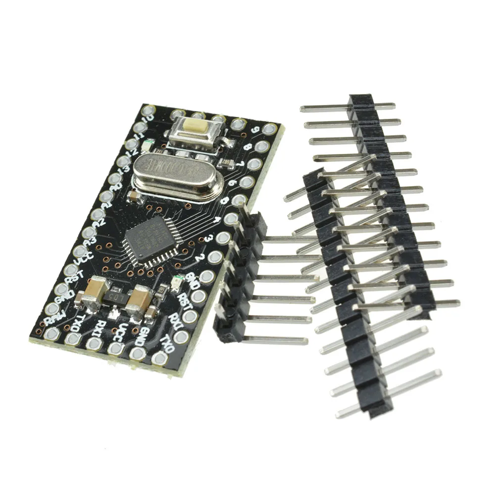 Pro Mini Atmega168 Modul Mikrokontroler 16M 5V dengan Pin Header Osilator Kristal UNTUK Arduino Nano Replace Atmega328