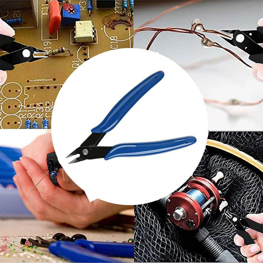 Pinza utensile da taglio multifunzione in acciaio al carbonio tronchesi per cavi elettrici cesoie laterali pinza per filo pinza diagonale per utensili manuali