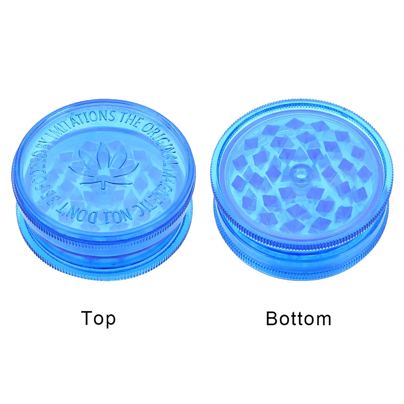 3 Layer Accessories Round Shape Plastic Tobacco Grinder Herb Grinder Tobacco Spice Crusher Color