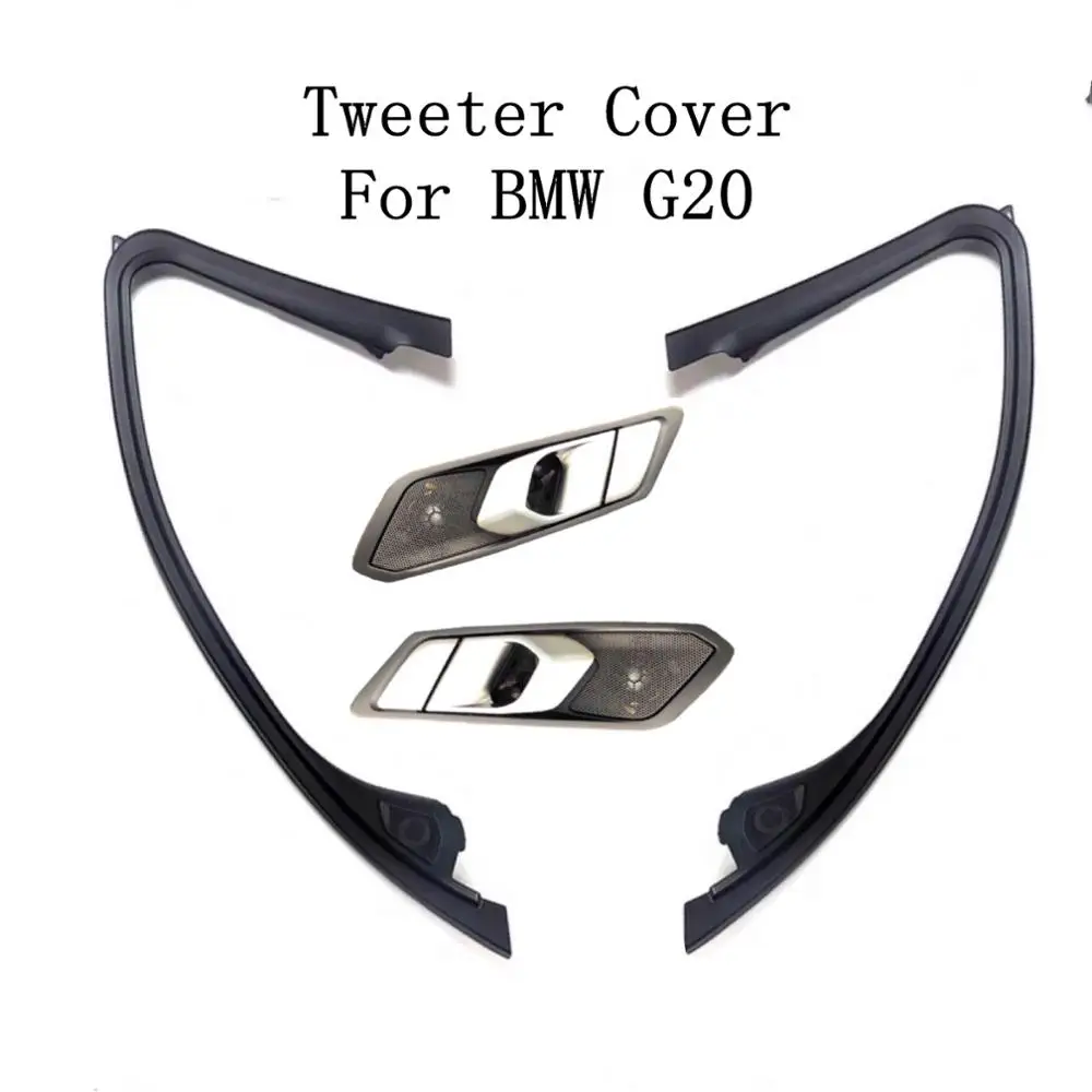 Car speaker cover trim for BMW G20 rear handle twiiter puls front door tweeter trumpet high range audio panel frame shell case