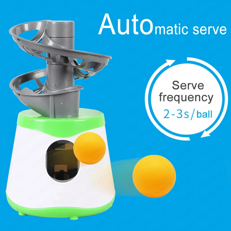 New Arrival Table Tennis Ball Pitcher Automatic Dual Power Supply Ping Pong Ball Robot Pitching Machine For Trainer Adult Kids