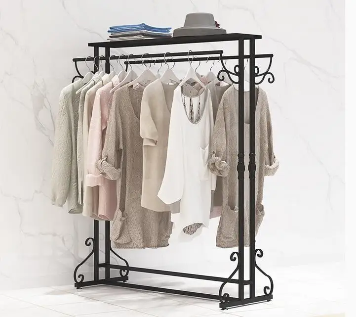 

Clothing display rack floor-standing clothing rack clothing store racks double row middle island rack men's and women's clothing