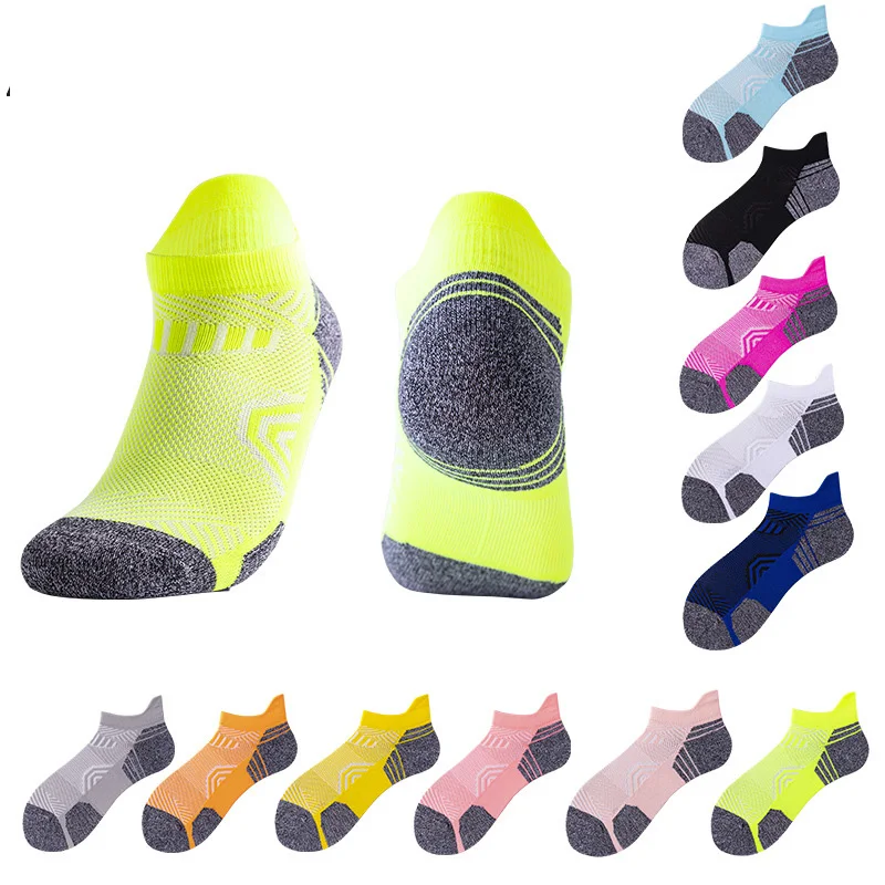 Sports Running Socks Men/Women Athletic Cycling Ankle Socks Thin Breathable Quick Dry Marathon Fitness Short Low Cut Socks