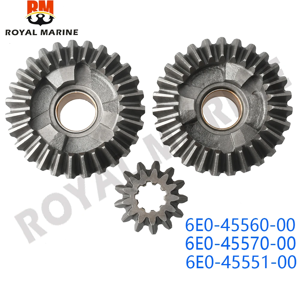 

Gear Set For Yamaha Outboard Motor 2T 4HP 5HP With Forward Gear 6E0-45560 Reverse 6E0-45570 Pinon 6E0-45551 6E0-45551-00 6E3