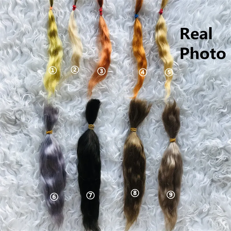 Último mohair de alta calidad, adecuado para muñecas Reborn DIY, muñeca BJD, muñeca blyth, muñeca OB11, serie multicolor, 10g por bolsa