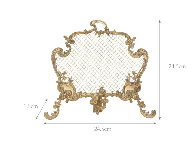 Espositore da tavolo con supporto per gioielli in metallo dorato Vintage retrò