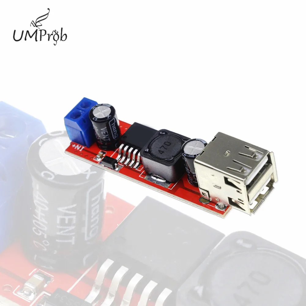 Podwójne wyjście USB 9V / 12V / 24V / 36V Ładowarka samochodowa Przełącznik 5V DC-DC Moduł zasilania 3A Buck Regulator