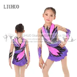 Figure Skating Rhythmic Leotards Women girls Skating dress performance wear Ballroom Ballet Child Artistic leotards for stage