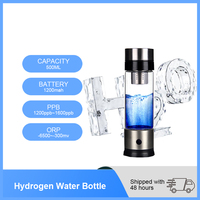 500ML Hydrogen Rich Generator Water Filter Portable Cup Ionizer H2 PEM Hydrogen alkaline Bottle Electrolysis Drink Hydrogen