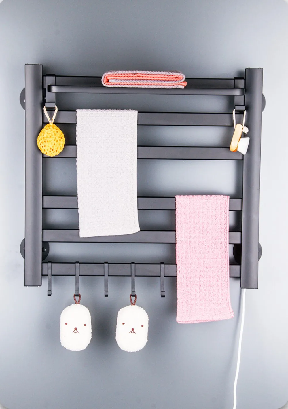 Bathroom Electric Towel Rack Constant Temperature Household Toilet Heating Drying Rack Wall Hanging