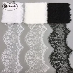 Purple Pink  Black White Eyelash Lace Fabric Diy Clothing Accessories Lace Trim Width 10cm RS1041