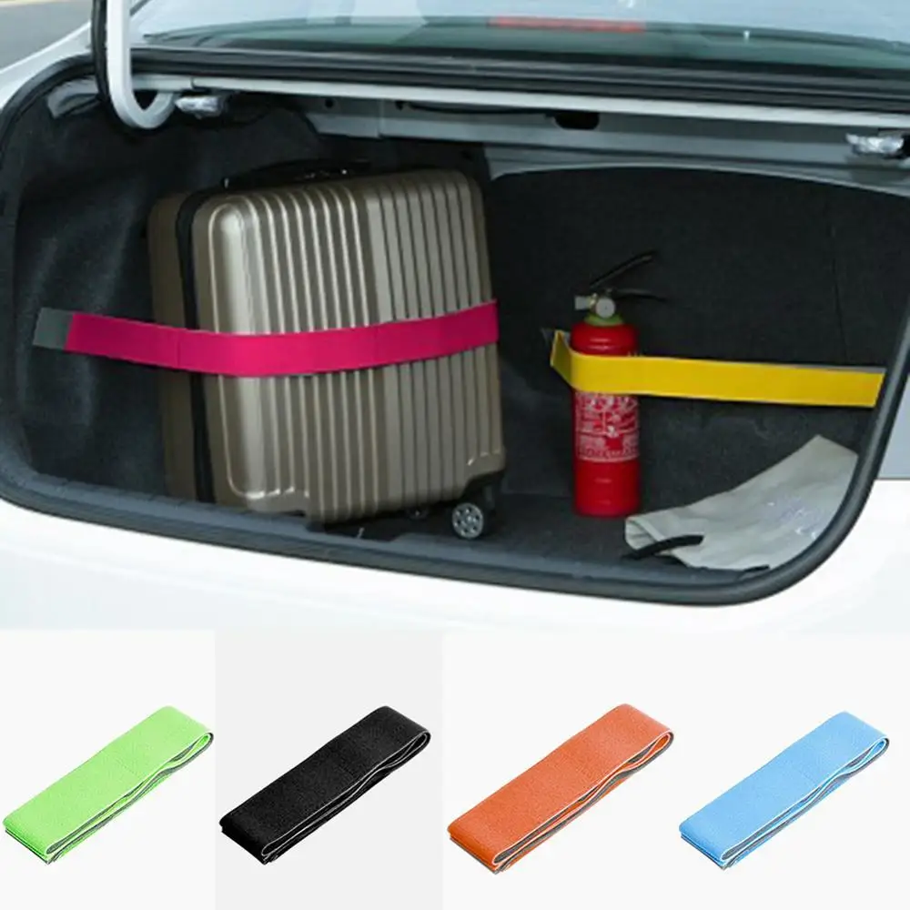 Car Trunk Tape Bandage Storage Device Hook and Loop Fixed Straps Safety Belt Car Accessories Rear Rack Magic Sticker Seat Band