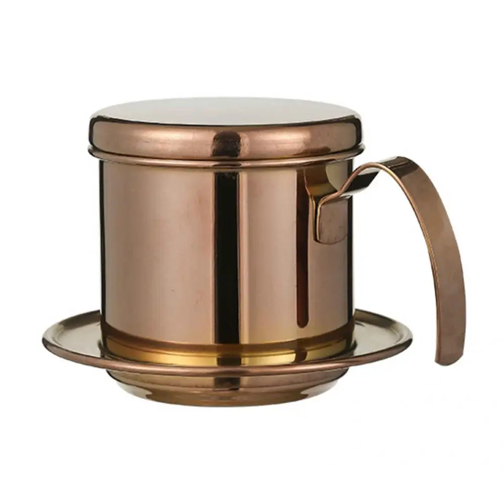 Useful Vietnamese Coffee Drip Non-oxidizing Humanized Handle Coffee Pot for Kitchen Vietnamese Coffee Filter