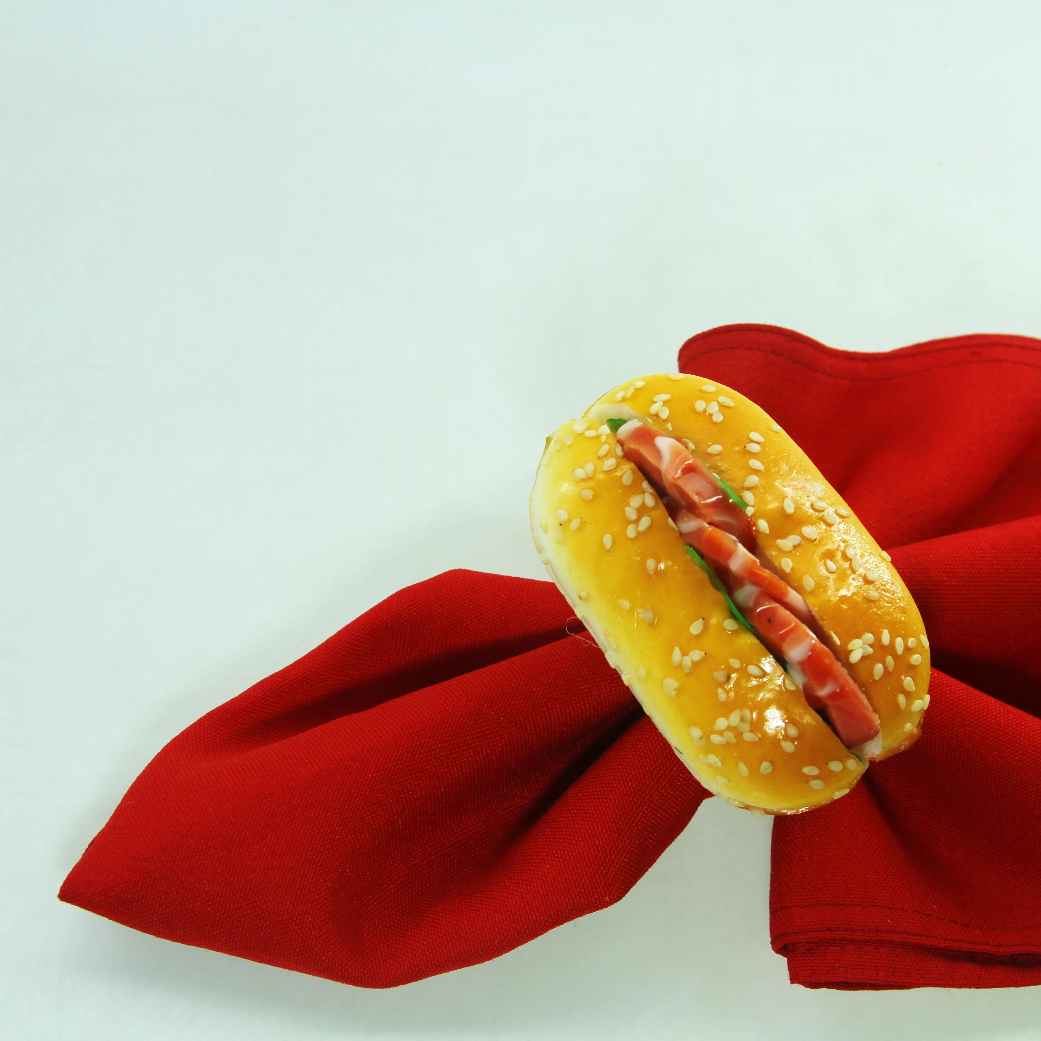 

Free shipping qn20082608 handmade artificial bread napkin ring wedding decoration napkin holder many colors 12 pcs