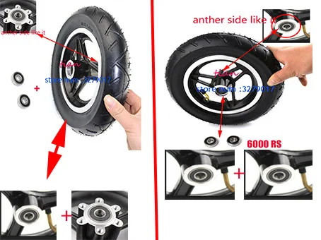 10 Inch Scooter Wheel Hub Alumnium Alloy Wheel Frame for 10x2.125 Tire Electric Scooter 10x2.125 Wheel Rim for