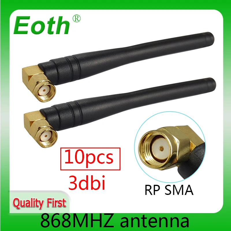 

EOTH 10pcs 868mhz antenna 3dbi sma female 915mhz lora antene pbx iot module lorawan signal receiver antena high gain