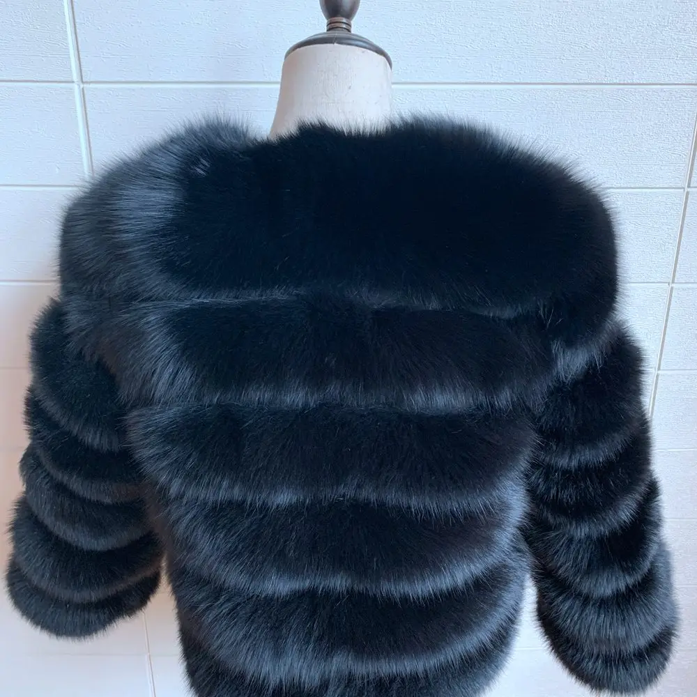 100% Natural Fur Jacket Real Fur Coat Winter Jacket Women Natural Fox Fur Luxury Fashion 50cm Short Jacket Wholesale Hot 2022