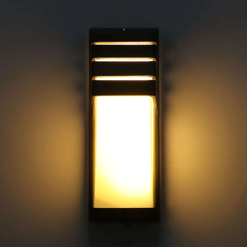 Imagem -06 - Outdoor Impermeável Led Wall Light Lâmpada Sconce Varanda Jardim Varanda Terraço Decoração Iluminação Ip65 12w