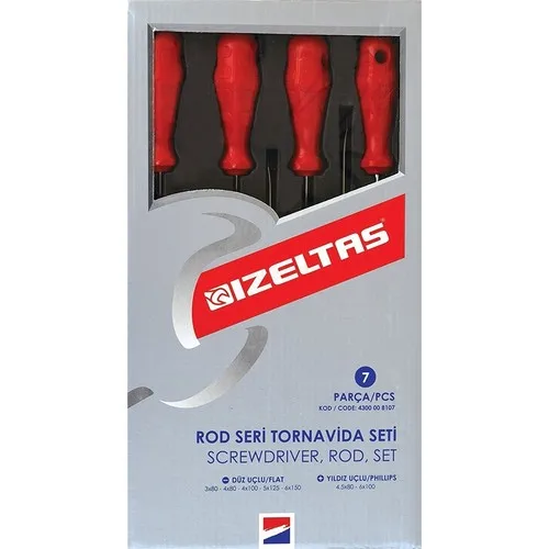 İzeltaş Opaque Screwdriver Set 7 Piece