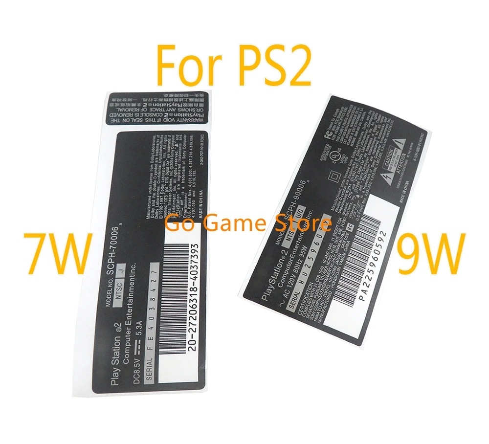 5 uds pegatina etiqueta cubierta de piel calcomanía envoltura para consola Playstation 2 PS2 7w 9w