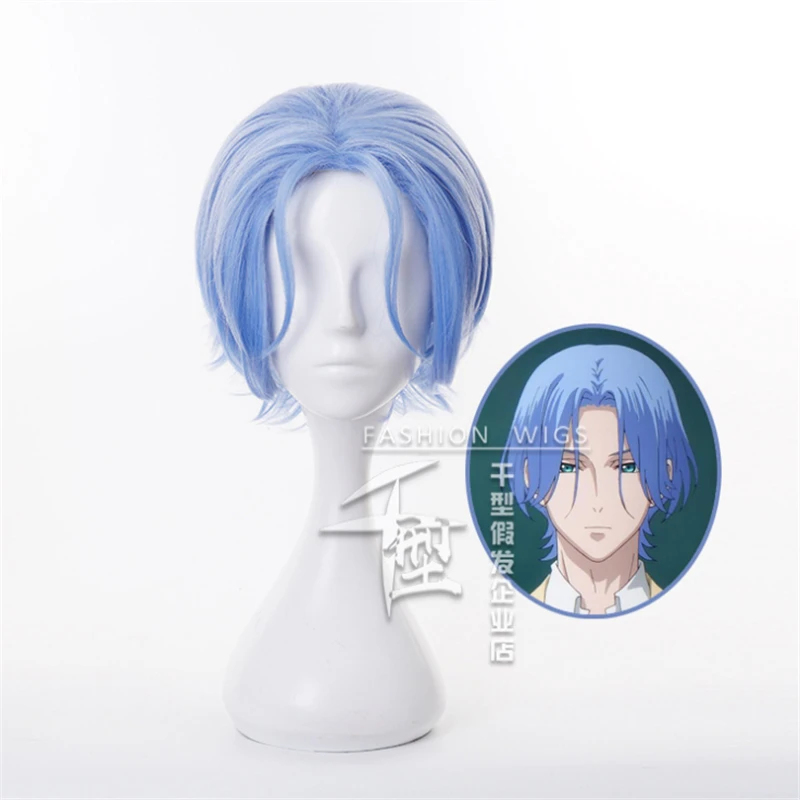 Cos Gift Anime SK8 the Infinity Wig Langa Hasegawa Light Blue Hair Cosplay Wig Role Play Halloween Hair Synthetic 35cm