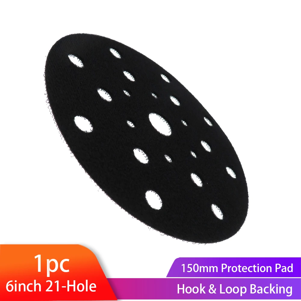 Ultra-thin Surface Protection Disc 6 inch 150mm 21 holes Save Pad Hook and loop Power Tools Accessories for Polishing & Grinding