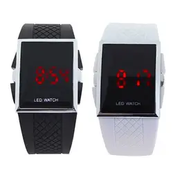 Reloj de pulsera deportivo con pantalla Digital LED, reloj de pulsera informal con pantalla LED, estuche cuadrado, fácil de leer, con luz LED, envío directo