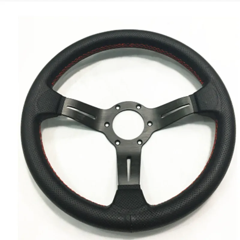 Sport Steering Wheel Leather Universal 13 inch Drifting Tuning Steering Wheel