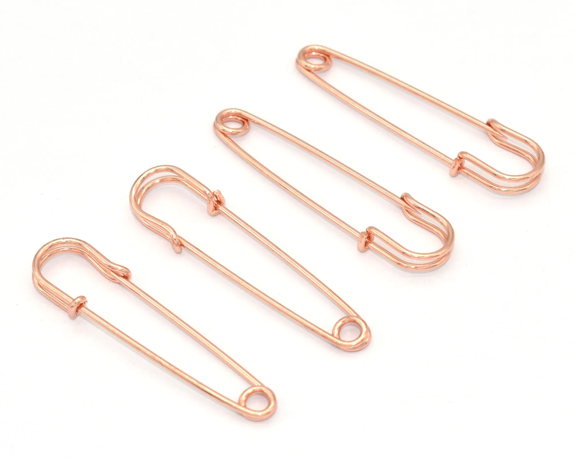 

38mm Rose Gold Safety Pin Brooch Fix Clothes skirt Fastener Pin Jewelry Charm Making Craft Supplies Fashion Decorate Artistic