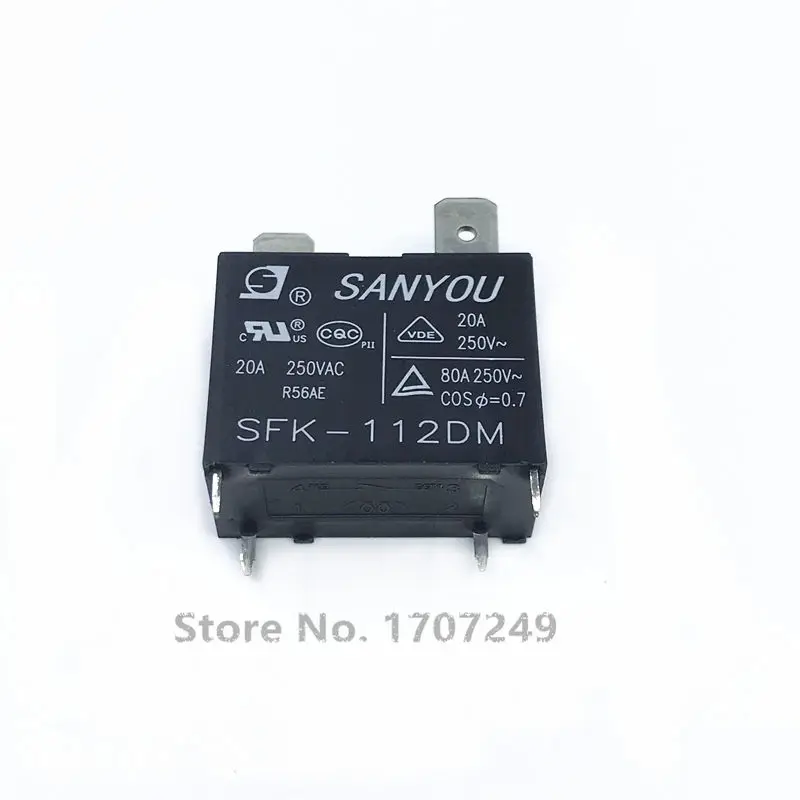 10 قطعة/الوحدة الأصلي SANYOU تتابع SFK-105DM 5VDC SFK-112DM SFK-112DMP 12VDC SFK-124DM SFK-124DMP 24VDC 20A 250VAC 4Pin تتابع السلطة