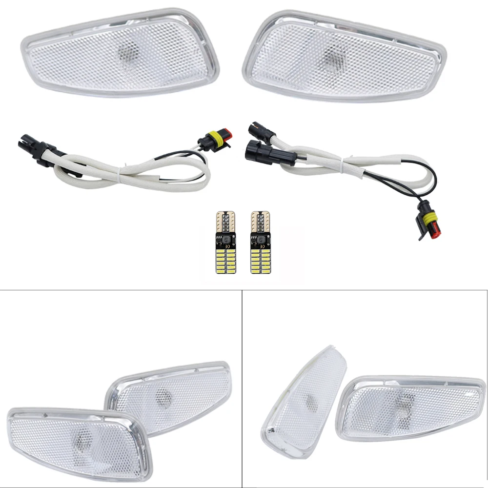 For Jeep Renegade 2015-2019 Turn Side Light Signals Light LED Lights Side Marker Turn Signal Lamps Update Kit