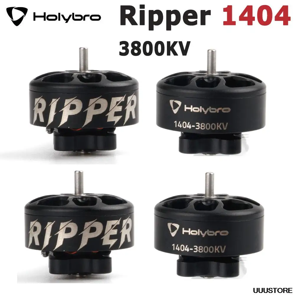 

Holybro Ripper 1404 3800KV 3-4S Ultralight Brushless Motor 1.5mm Prop Mounting Shaft Diameter for RC FPV Drone DIY Toys