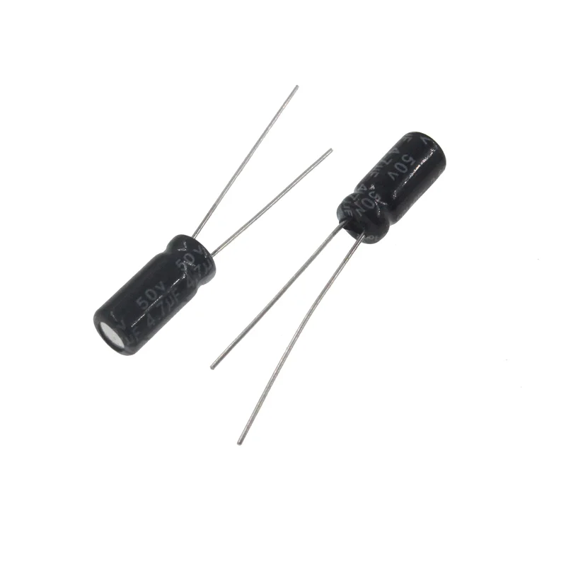 50pcs 4.7uF 50V 4.7MFD 50Volt 4*7mm Aluminum Electrolytic Capacitor Radial 4.7mf50v 4.7uf50v 50v4.7mf 50v4.7uf